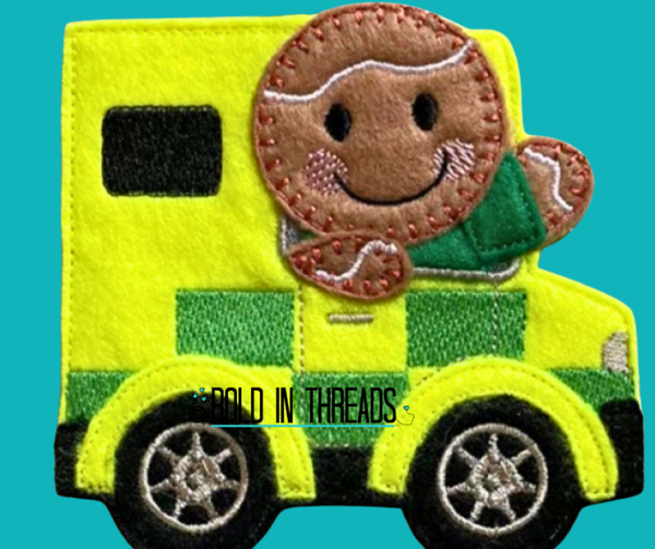 Ambulance Paramedic Gingerbread Decoration