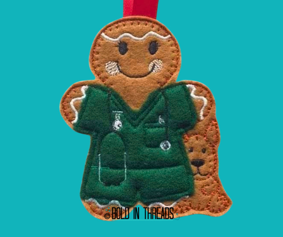 Vet & Vet Nurse Gingerbread Decoration