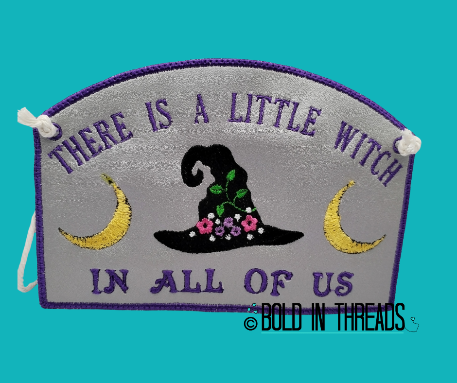 Little Witch in All of Us - Embroidered Hanging Decoration