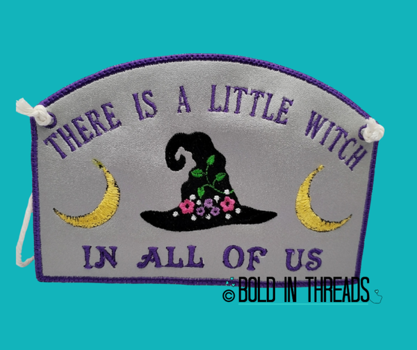 Little Witch in All of Us - Embroidered Hanging Decoration
