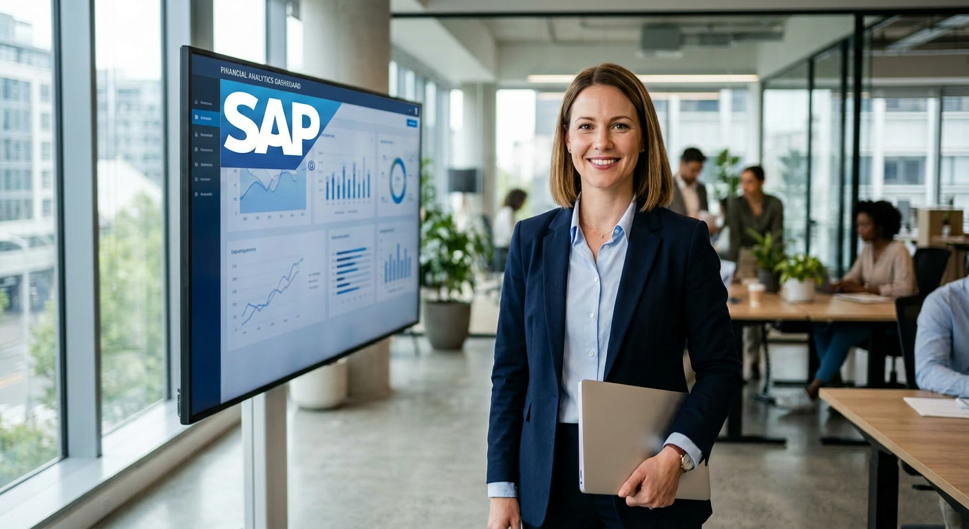 Cartoon van een SAP technisch Consultant