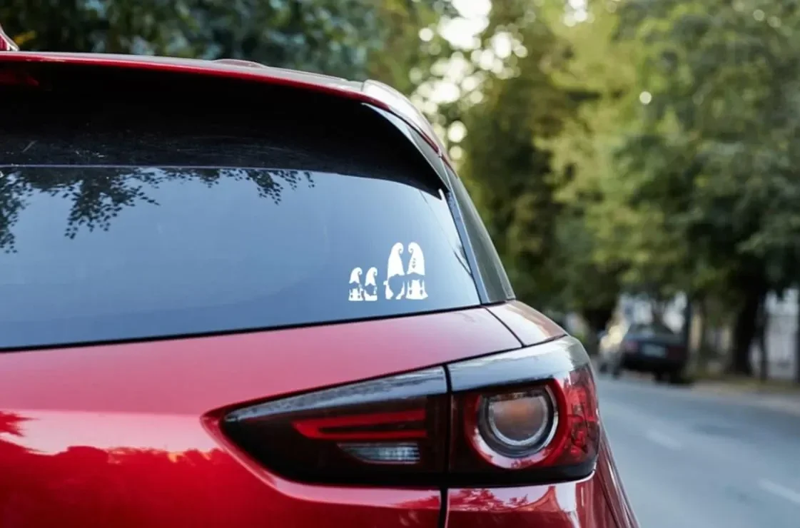 Gnome Family Vinyl Stickers - Waterproof Car/Window Stickers