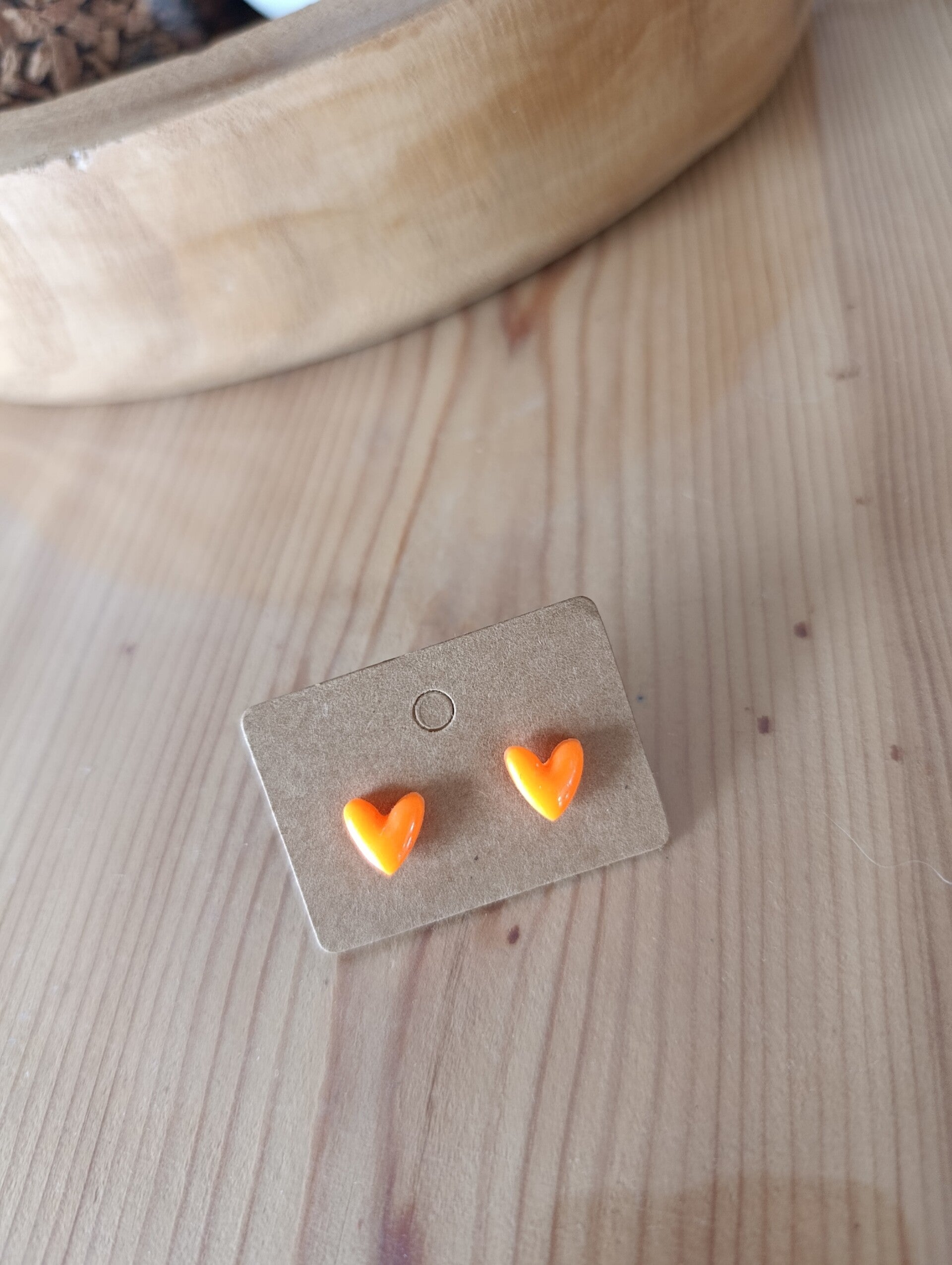 Petits coeurs orange
