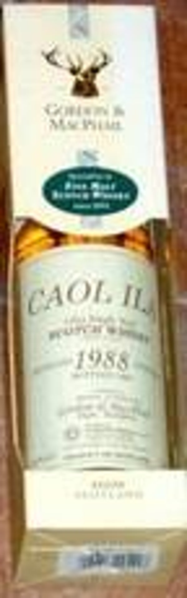 WHISKY CAOL ILA 1988 GORDON & MACPHAIL BOTTLED 1998