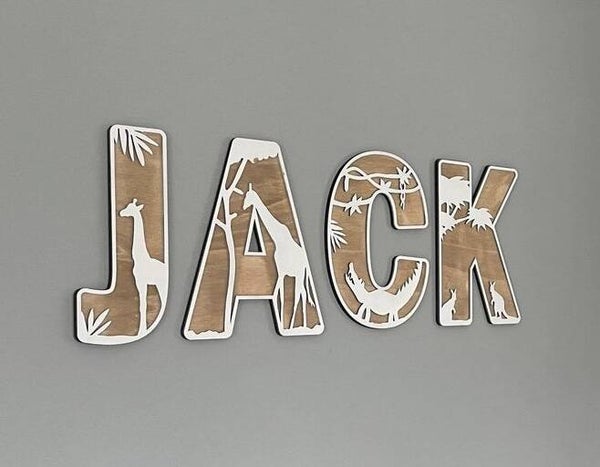 lettre bois  20 cm
