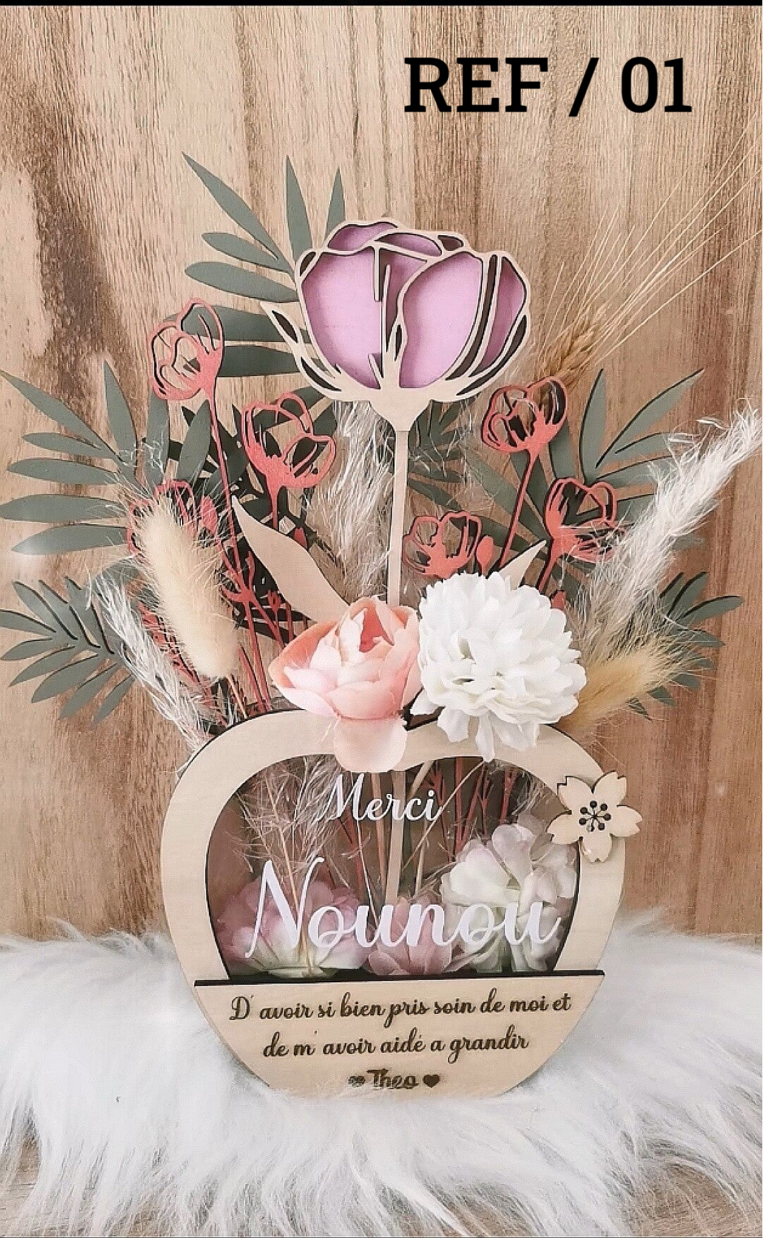 Bouquet de fleurs éternelles.