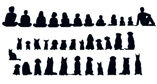 Silouette famille