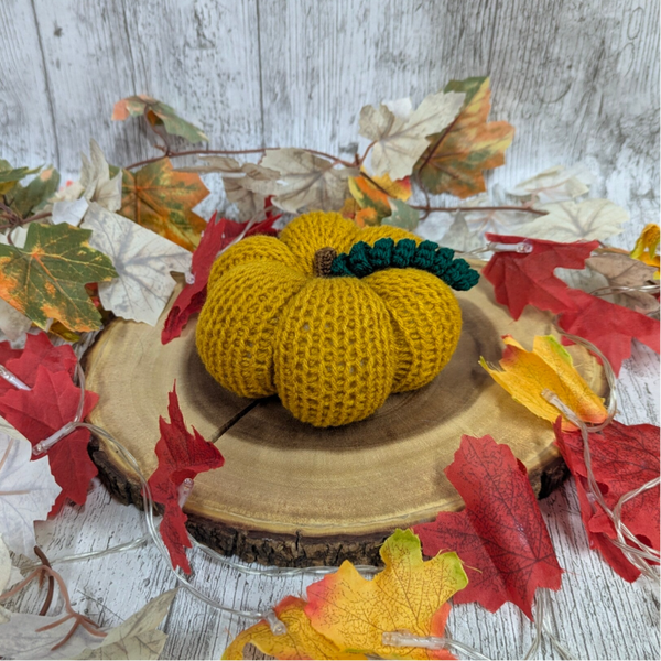 Small Knitted Pumpkin