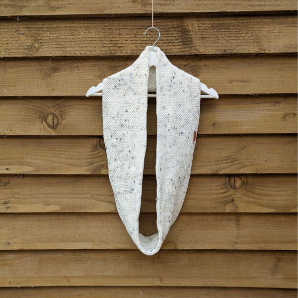 Cream Tweed Knitted Snood