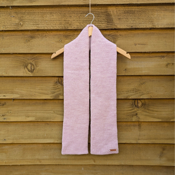 Baby Pink Knitted Scarf