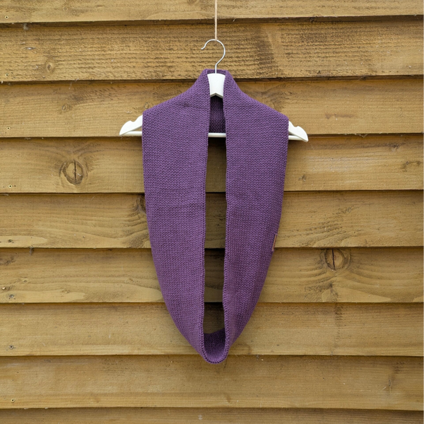 Plum Knitted Snood