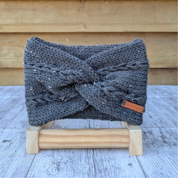 Forest Tweed Knitted Headband Ear warmer