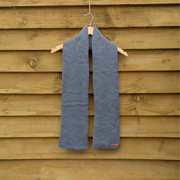 Granite Grey Knitted Scarf