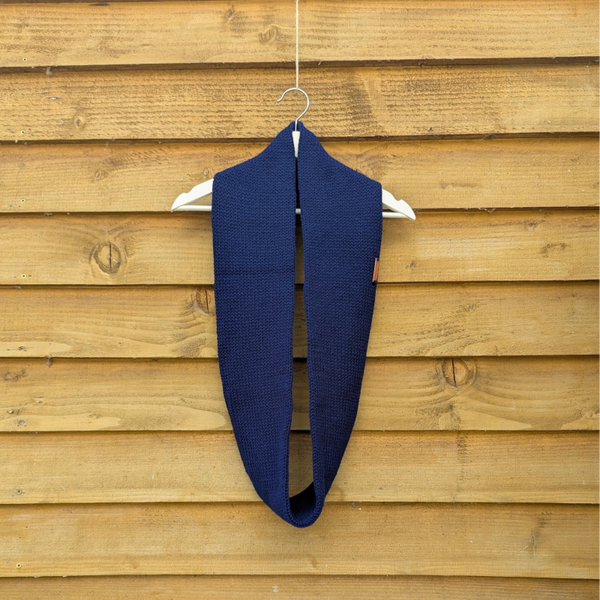 Navy Blue Knitted Snood