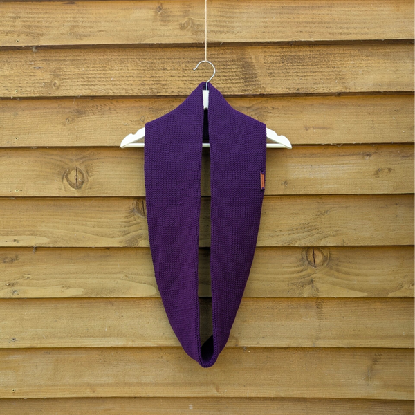 Purple Knitted Snood