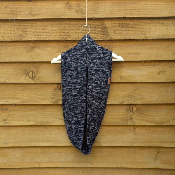 Denim Black Knitted Snood