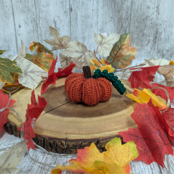 Extra Small Knitted Pumpkin