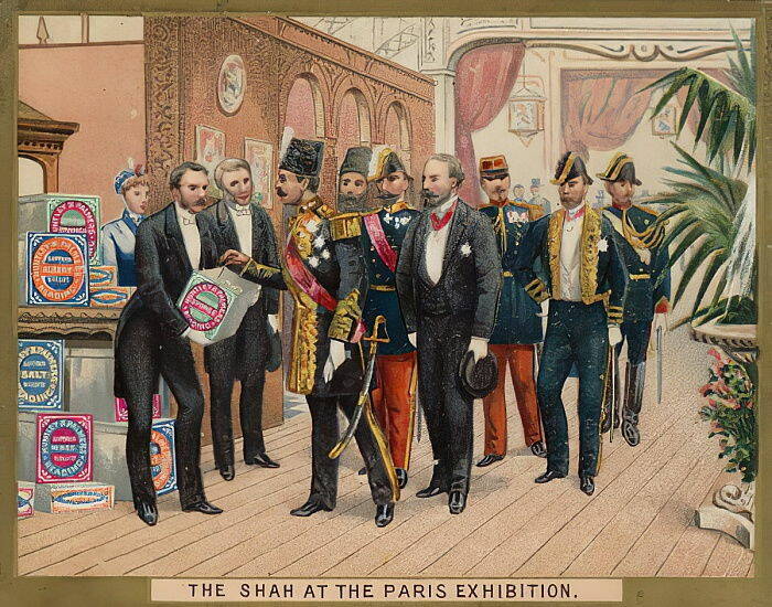 American_School_-_The_Shah_at_the_Paris_Exhibition_-_MeisterDrucke-509809.jpg