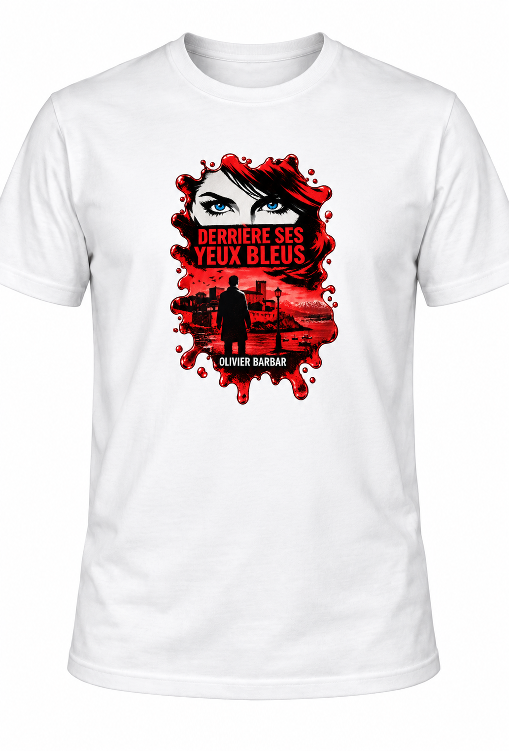T-shirt Derrière ses yeux bleus