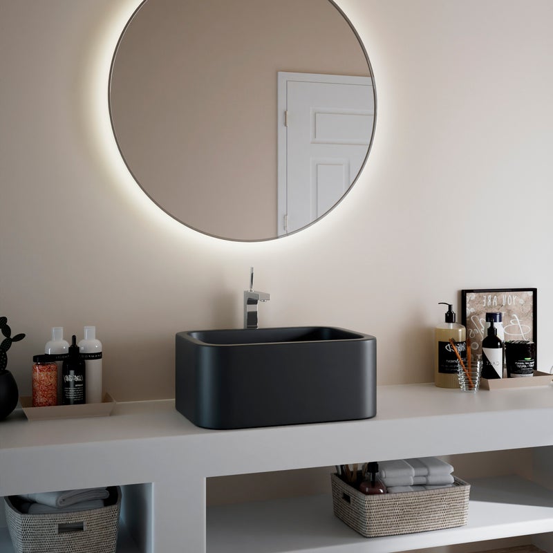 LUNA METAL FRAME AMBIENCE BLACK EN BRUSHED GOLD DIAMETER 60 EN 80