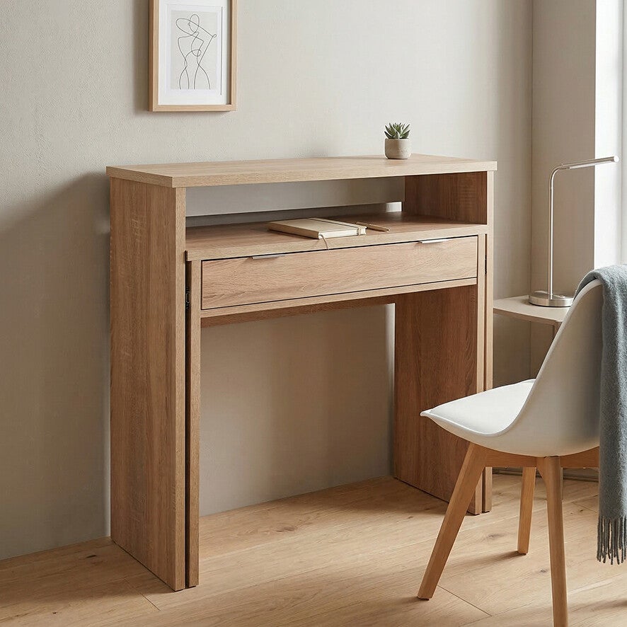 ESCRITORIO RETRACTIL 90CM CAMBRIAN O BLANCO