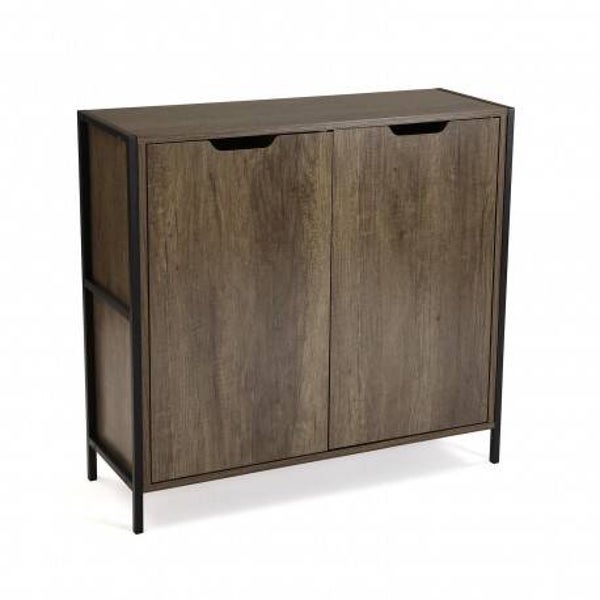 APARADOR 2 PUERTAS 83,2 CM MADERA Y METAL