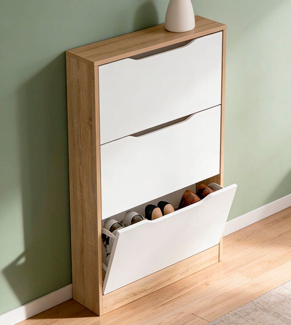 ZAPATERO 3 PUERTAS CAMBRIAN-BLANCO 60CMS