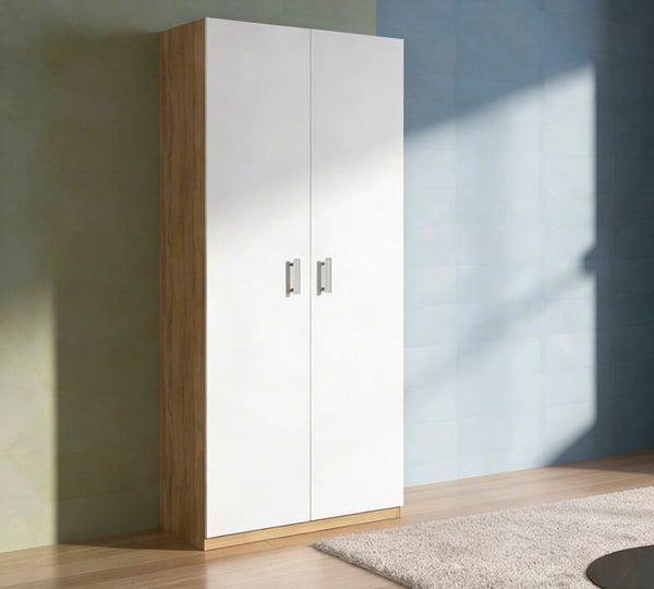 ARMARIO 2 PUERTAS 90CMS CAMBRIAN-BLANCO