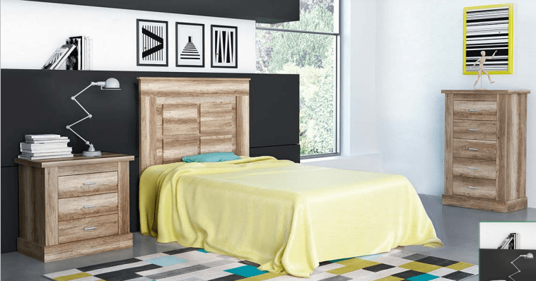 CABECERO 110 CM+ 1 MESA DE NOCHE+ 1 SINFONIER