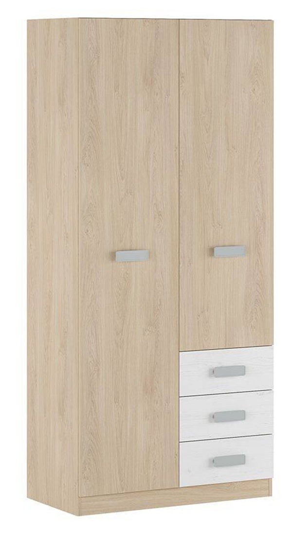 ARMARIO 2 PUERTAS Y 3 CAJONES 95CM VARIOS COLORES
