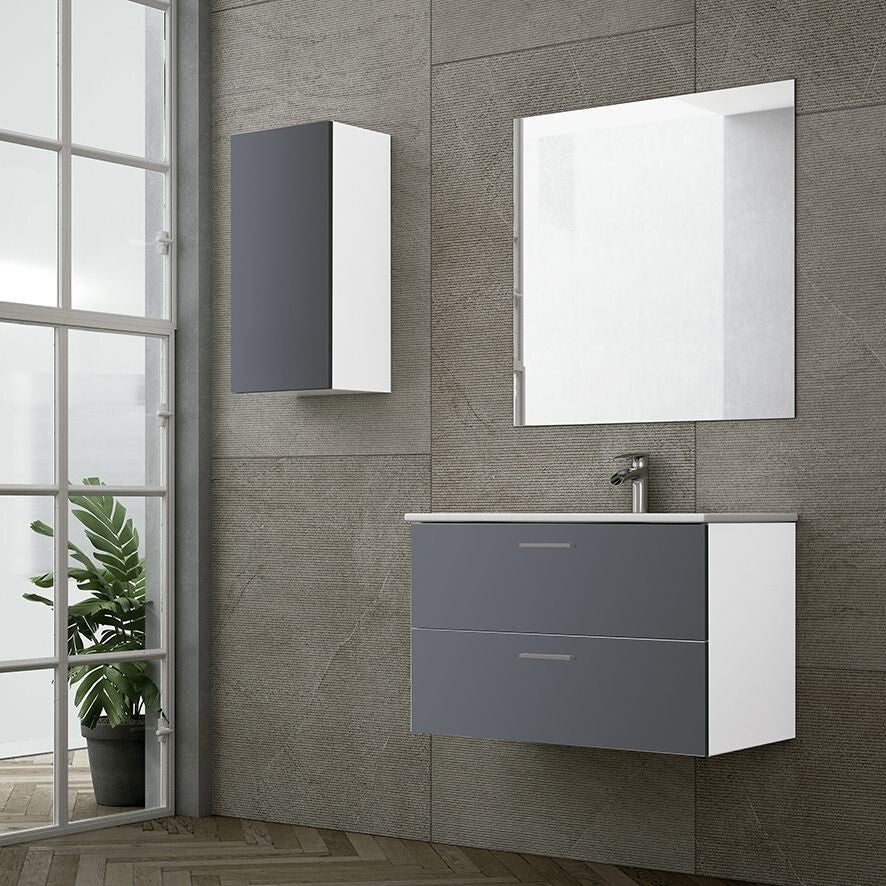 MUEBLE DE BAÑO COMPLETO 2 CAJONES VARIOS COLORES 60CMS O 80CMS