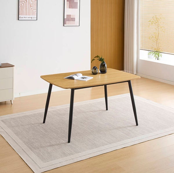 MESA 140X90 CON BASE METAL NEGRO