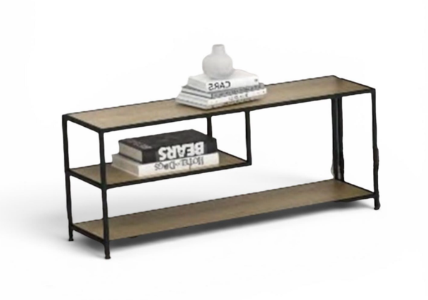 MUEBLE DE TV 120CMS MADERA Y METAL