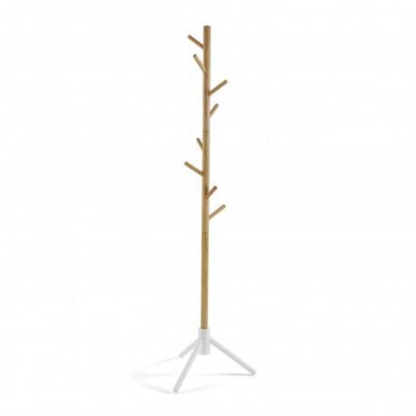 PERCHERO NÓRDICO MADERA Y BASE BLANCA