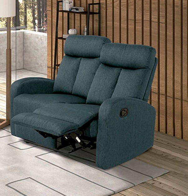 SOFÁ RELAX MANUAL 2 PLAZAS VARIOS COLORES 128CM