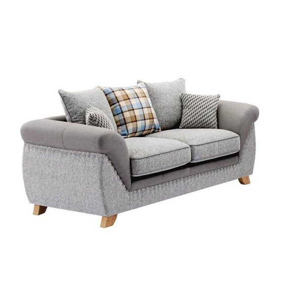 SOFA FIJO 2 PLAZAS 185CMS GRIS