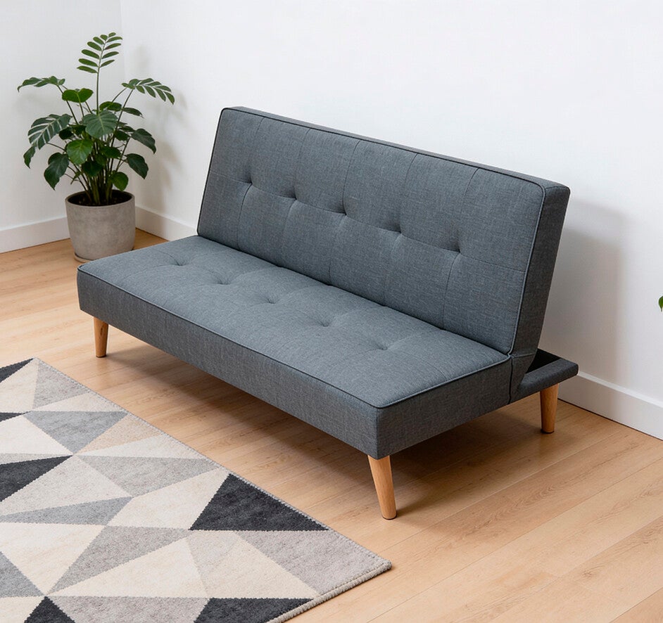 SOFÁ CAMA CLIC-CLAC 188CM AZUL O GRIS