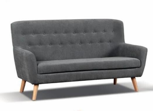 SOFA FIJO 3 PLAZAS 170CMS VARIOS COLORES