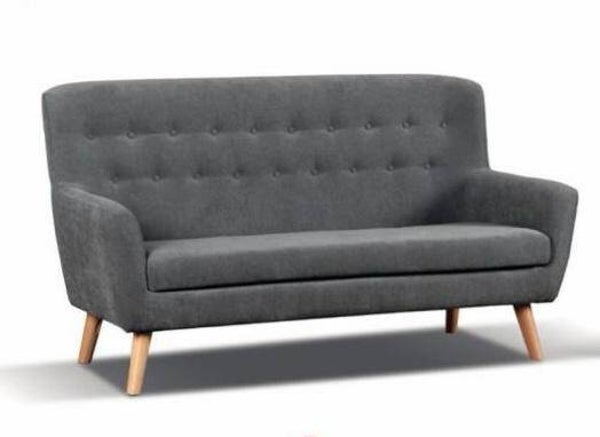 SOFA FIJO 3 PLAZAS 170CMS VARIOS COLORES