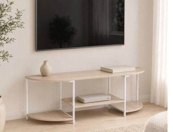 MUEBLE DE TV 120CMS MADERA Y METAL