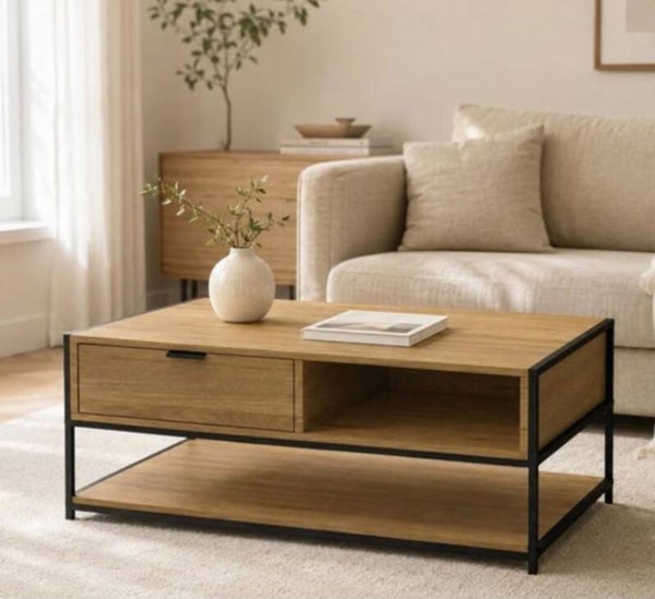 MESA DE CENTRO CON CAJÓN 100X50