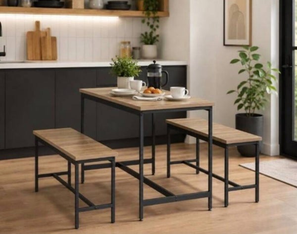 MESA  100X60 + 2 TABURETES