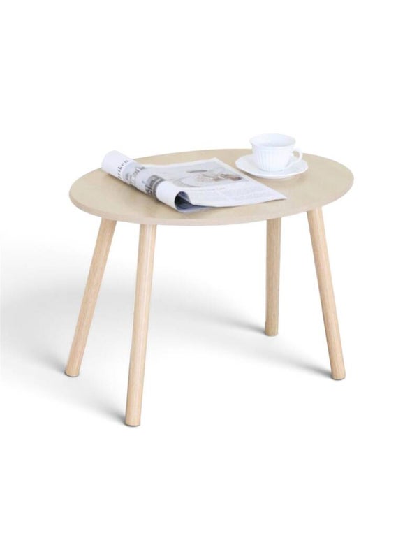 MESA AUXILIAR OVALADA MADERA 60X40