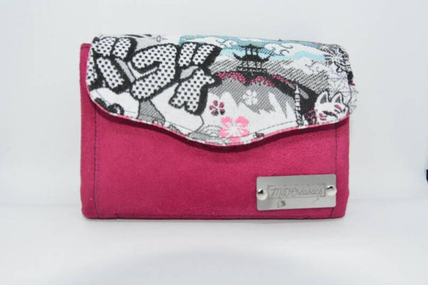 Porte-monnaie mini NCW en suédine