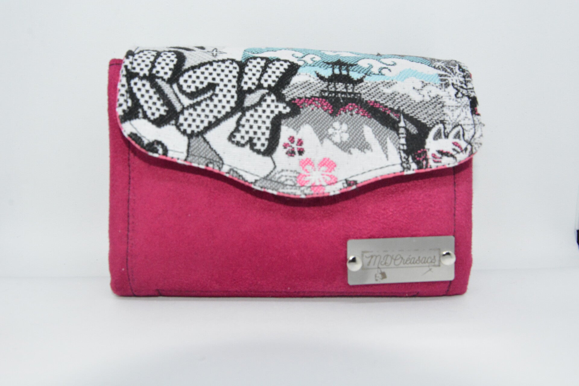 Porte-monnaie mini NCW en suédine