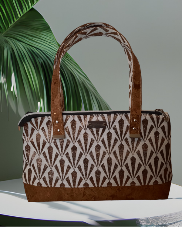 Sac liège et jacquard Eventail brillant