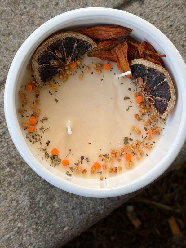 Mandarin Meditation Candle