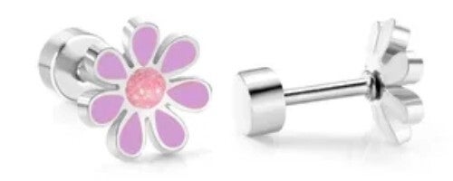 🌸 Bloem Oorbellen Zilverkleurig