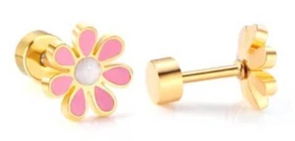 🌸 Bloem Oorbellen Goudkleurig