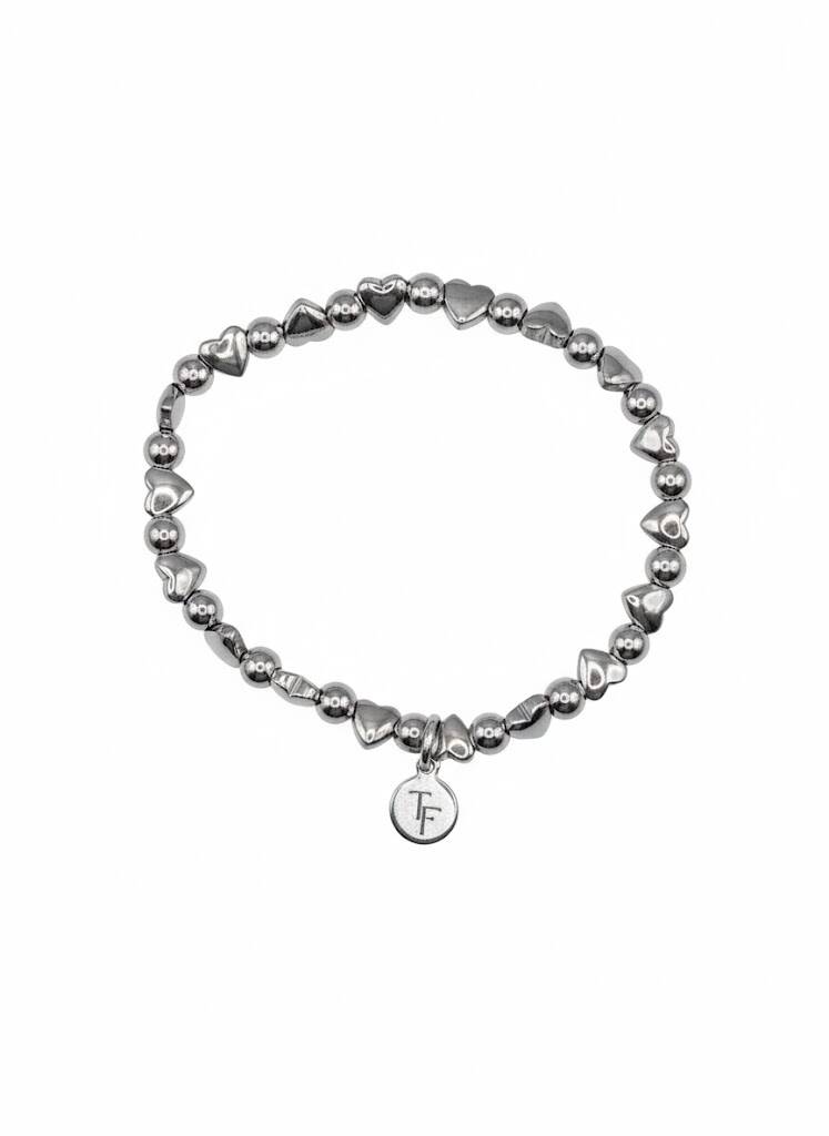 Armband Hearts Big Zilver